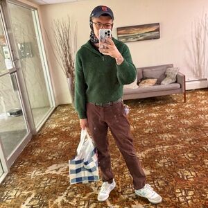 JOHN + JENN Green Sweater